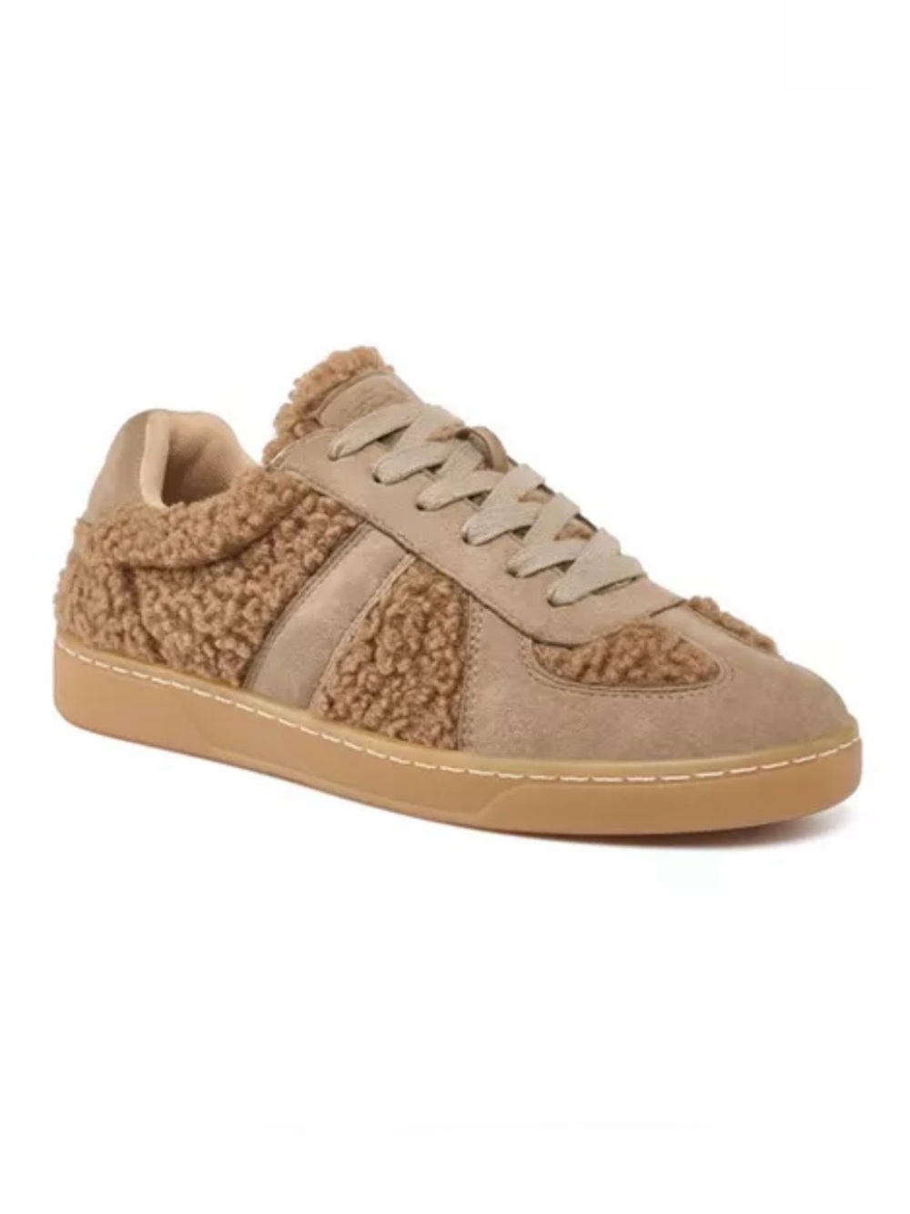 JSlides Heidi Shearling Sneakers in light brown size 9. Really nice shape!